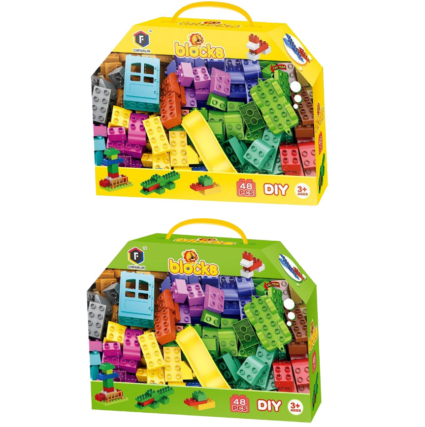 Toy Markt Τουβλάκια 48τμχ Σε Κουτί 27x7,5x21εκ. Toy Markt 75-411 - Toy Markt - 75-411